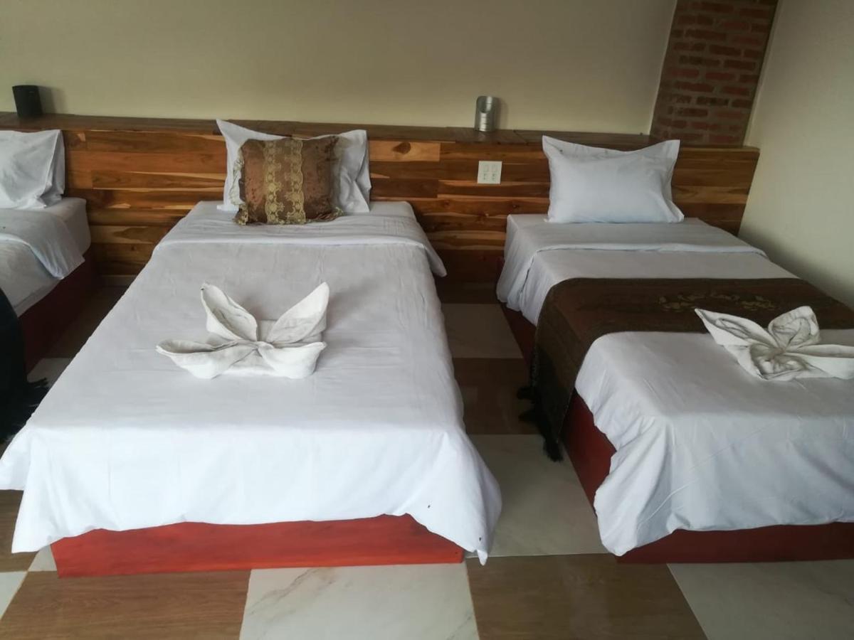 Ferienwohnung Mekong Backpackers Muang Pakbèng Exterior foto